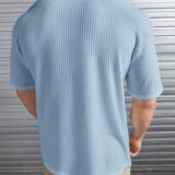 The Modern Soul Solid Self Design Oversized Tshirt for Men | Oversize T-Shirts for Men | Men Drop Shoulder Tshirts | Bagy Fit Men Tshirt - Image 2